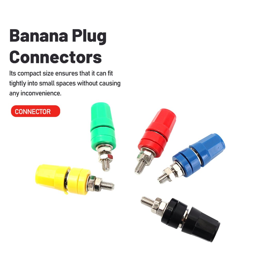 1-6PCS 4MM Banana Socket Insul - огляд і ціна Speaker Terminal