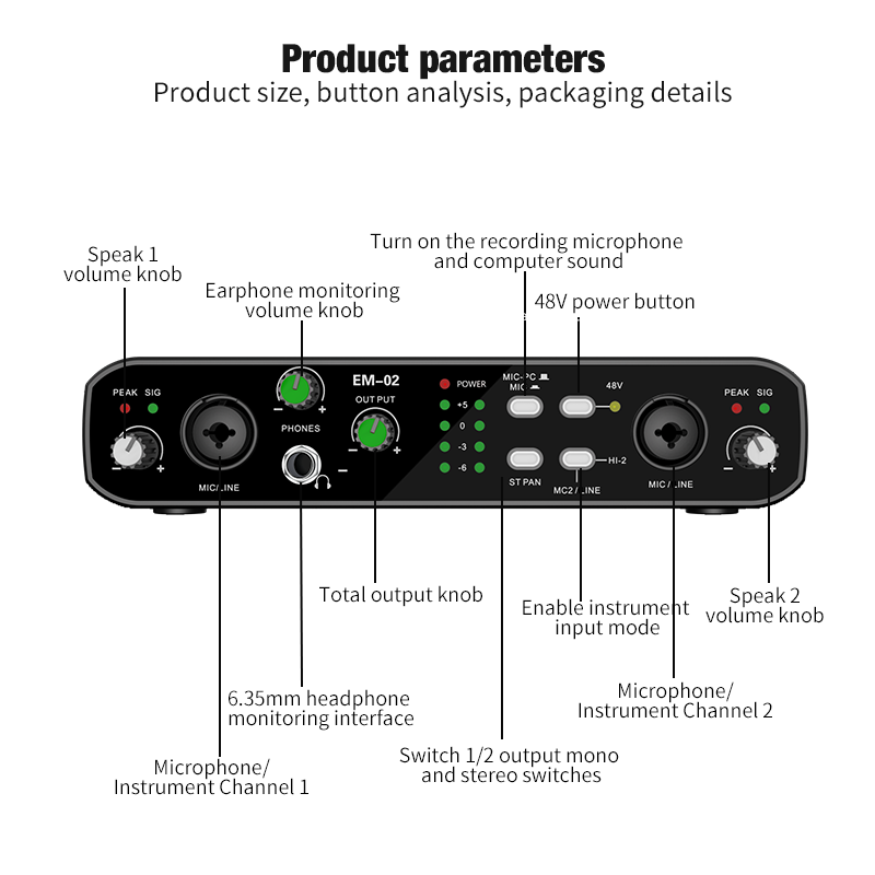 Audio Interface With Microphon - огляд і ціна Condenser Microphone Kit