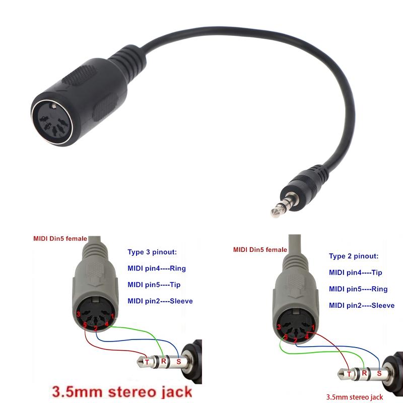 [New] MIDI Din 5 To 3.5mm TRS  - огляд і ціна Trs Cable