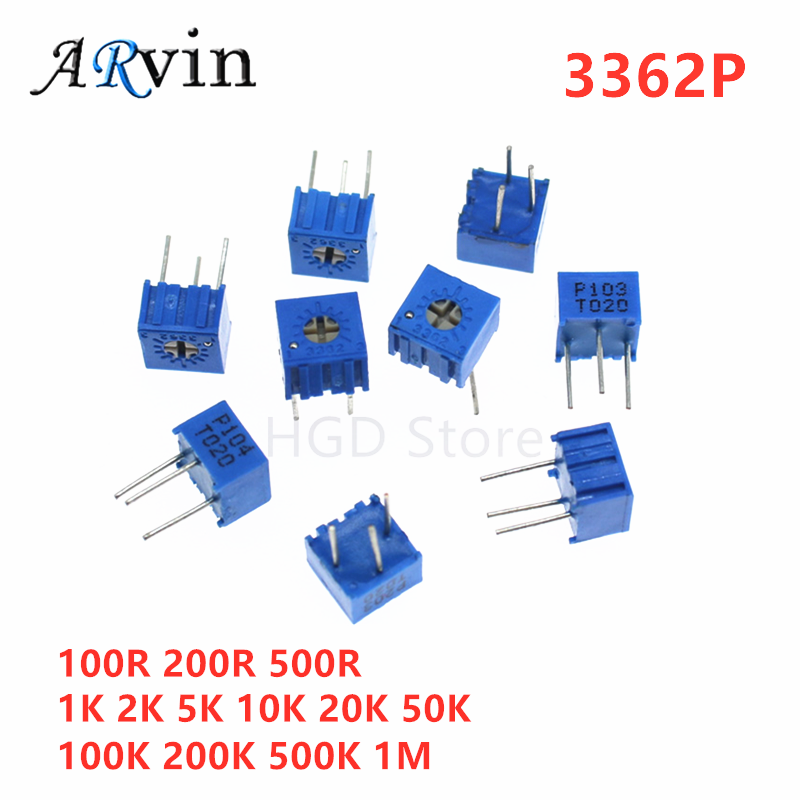 10pcs 3362P Series Resistance  - огляд і ціна Potentiometer 10K