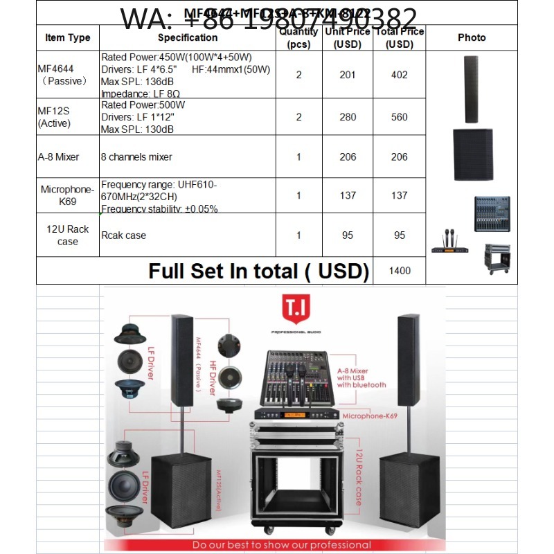 Dual 15 Inch Two-Way Portable  - огляд і ціна Full Range Speaker