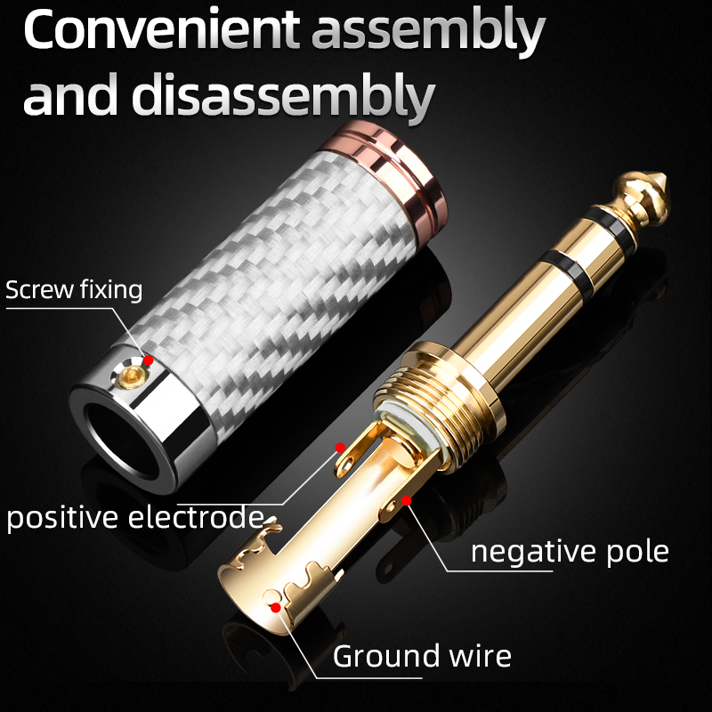 ATAUDIO 4PCS 6.5mm Plug Rhodiu - огляд і ціна Trs Cable
