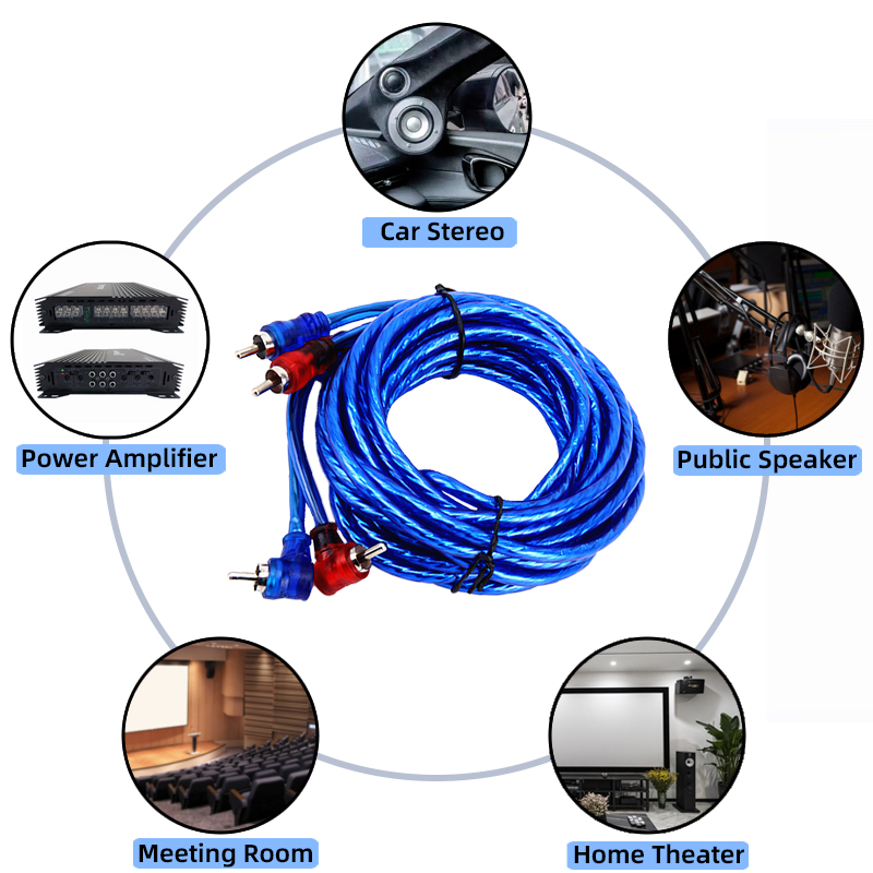 8GA 1500W Car Audio Speaker Wi - огляд і ціна Audio Jumper Wire