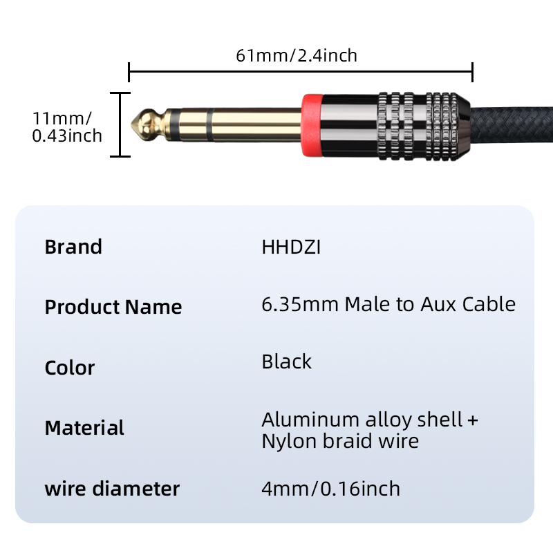 6.35mm TRS Guitar Cable Stereo - огляд і ціна Trs Cable