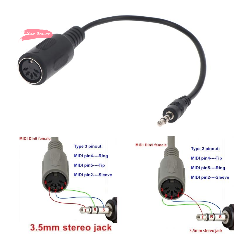 Y-MIDI Din 5 To 3.5mm TRS Conv - огляд і ціна Trs Cable