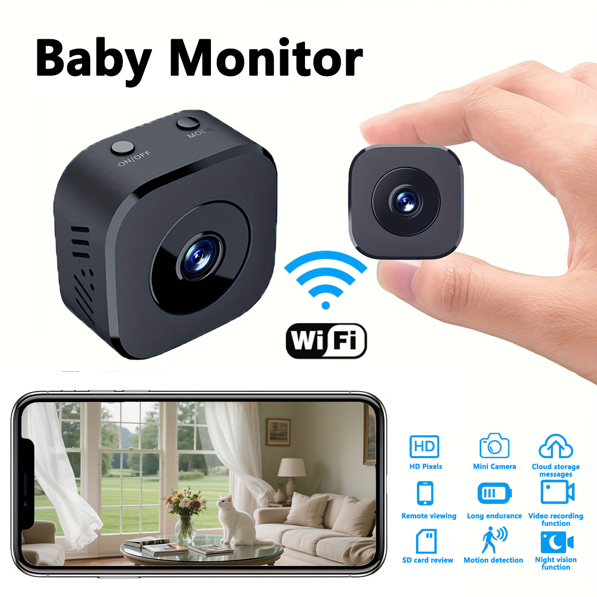 1080P HD Mini WiFi Camera Indo - огляд і ціна Usb Sound Card