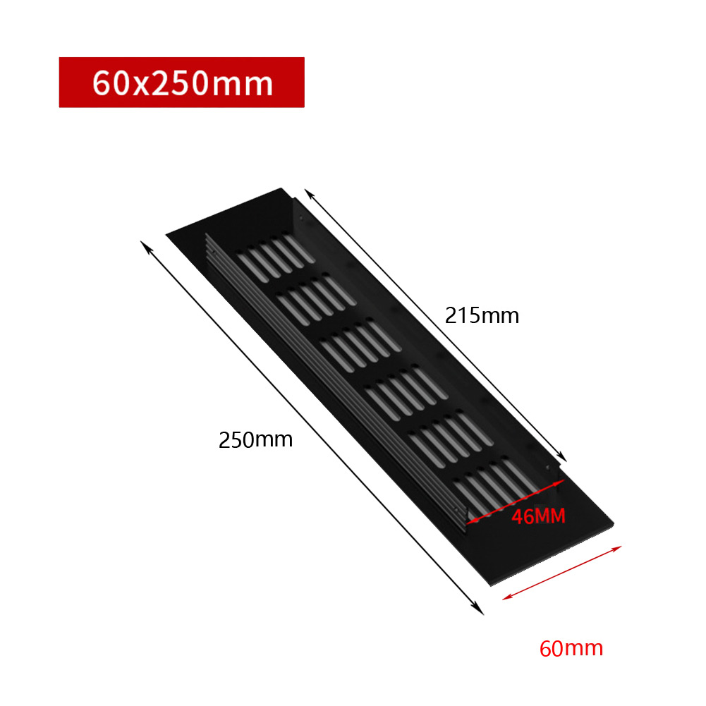 60mm Aluminium Rectangular Cab - огляд і ціна Ventilation Grille Aluminum