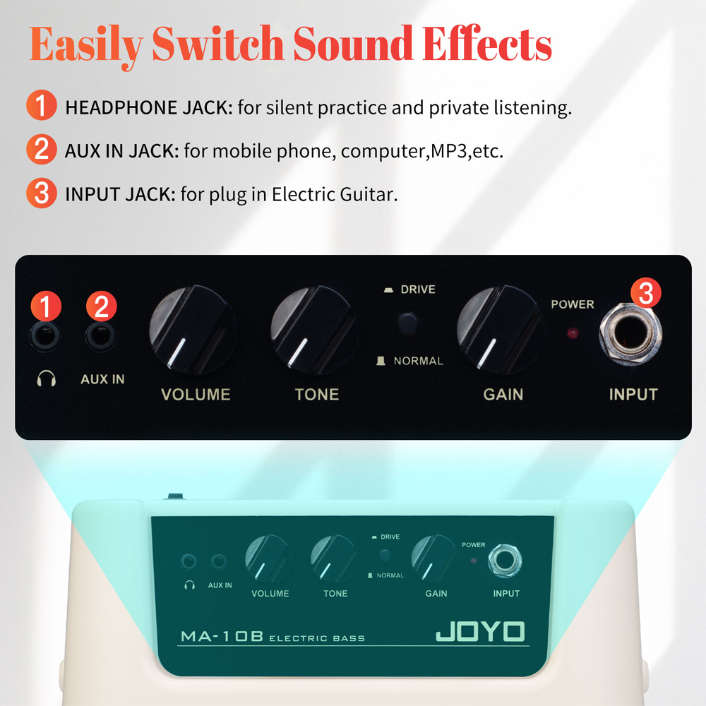 JOYO MA-10B Mini Bass Amplifie - огляд і ціна Speaker Terminal
