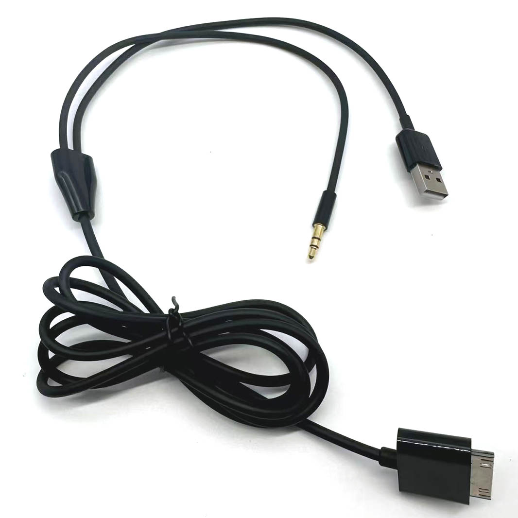 1pcs 30Pin to 3.5mm Car AUX Au - огляд і ціна Audio Jumper Wire